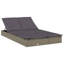 Latitude RunÂ® 2-Person Sunbed With Foldable Roof 83.9"X46.5"X38.2" Poly Rattan-981957893-987438253