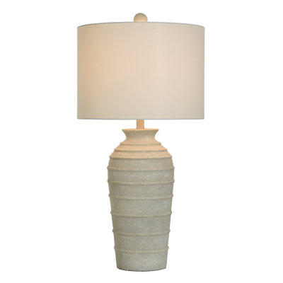Brie - Poly Resin Table Lamp - Off-White Shade