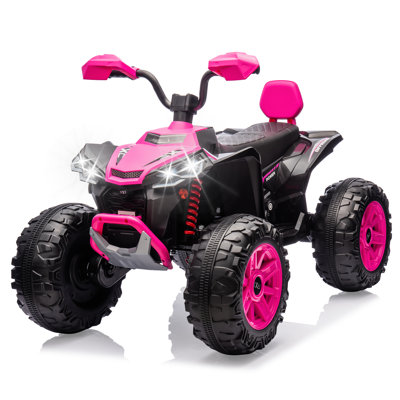 24V 2 places Kids Ride On ATV, quad électrique à 4 roues avec deux moteurs de 550 W, pile 7 Ah, télécommande
