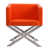 Similicuir orange