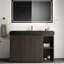 Meuble-lavabo sur pied en chêne fumé GALAN-126233439-126233442