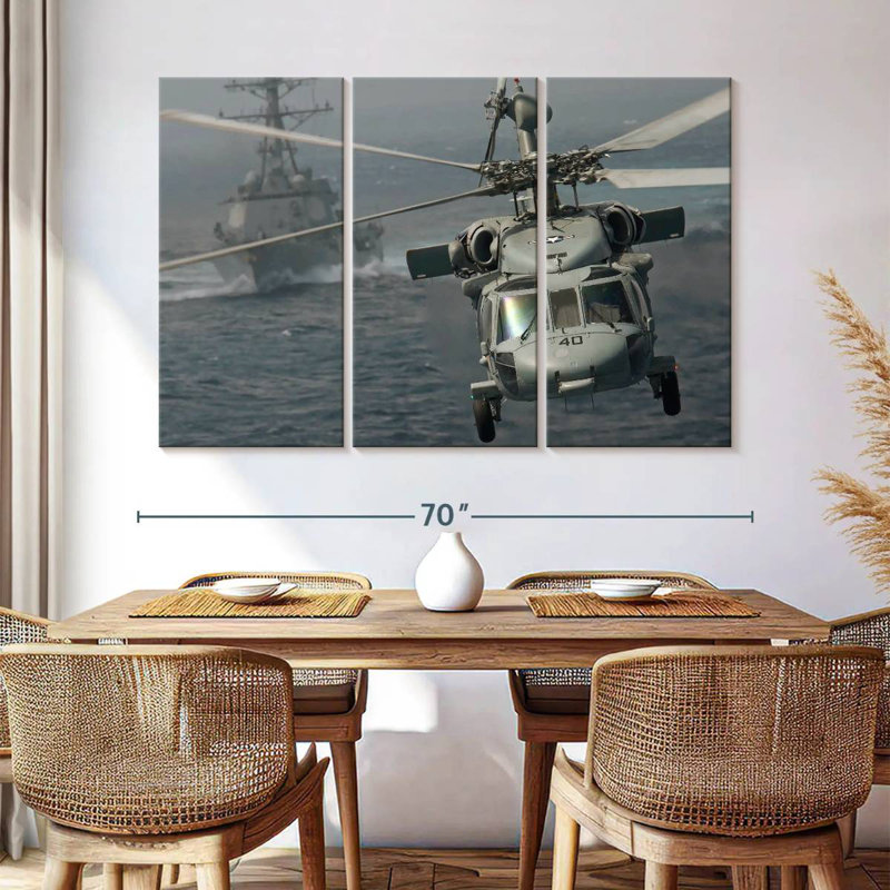 Mait Knighthawk Helicopter, 42" H x 65" W