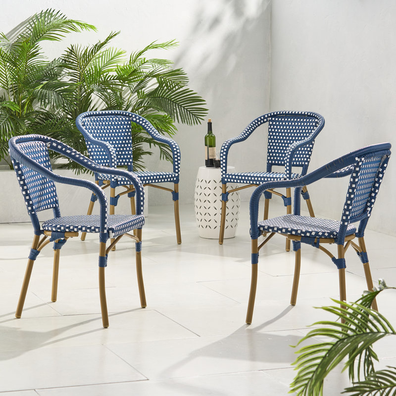 Fauteuils de salle à manger Alhareth, Bleu marine