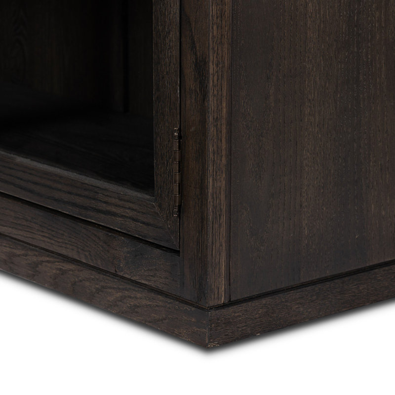 Hepburn Wide Cabinet-Dark Anthracite Oak, Dark Anthracite Oak Veneer