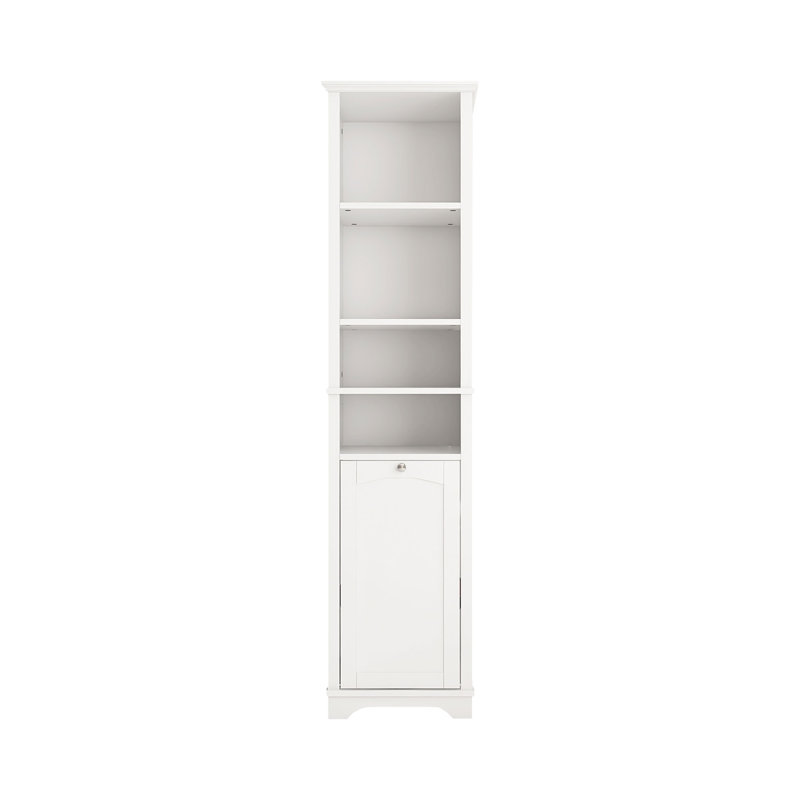 16 po X P 14 po P x 64 po Armoire de rangement pour salle de bain pour petits espaces, Blanc
