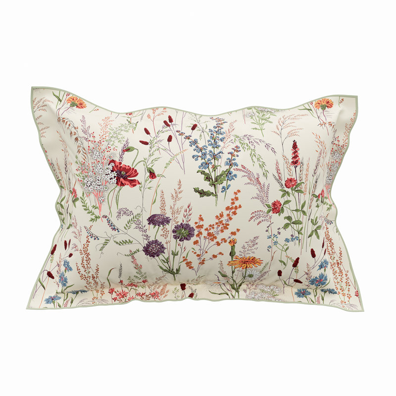 Blythe The Meadow Cotton Floral Duvet Cover Set with Pillowcases Included, UK Double