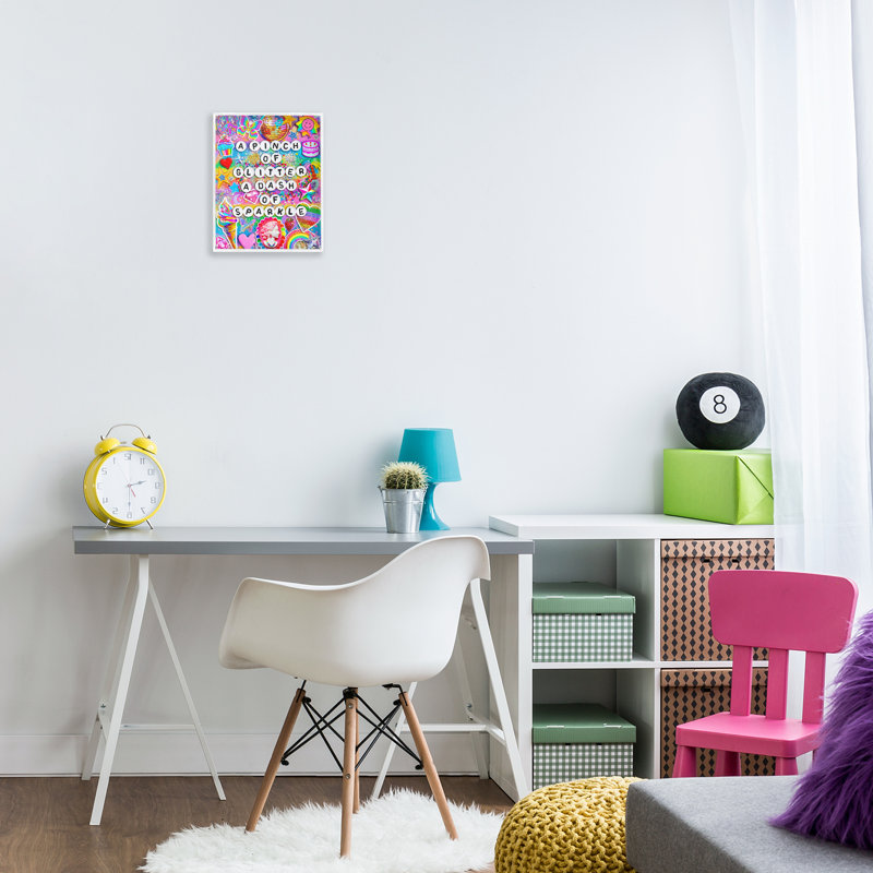 Giclée encadrée Pinch Of Glitter & Sparkle, design par Jess Stempel, H 14 po x l 11 po
