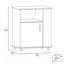 4-Shelf Microwave Cabinet With Caster White， Modern And Elegant Design