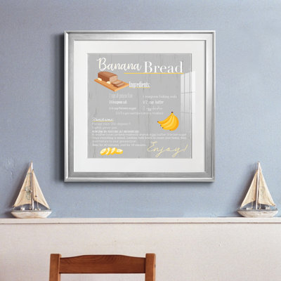 Banana Bread - Photo encadrée, art textuel