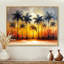 «Cleal Blossom Of Sunset Colors Plam Trees I» - art mural palmiers et palmiers-1726849683-1726849684-1749334620