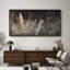 «Moody Dark Plants Artwork», photos murales botaniques rustiques, impression numérique sur toile giclée sur toile-111653196-111653197