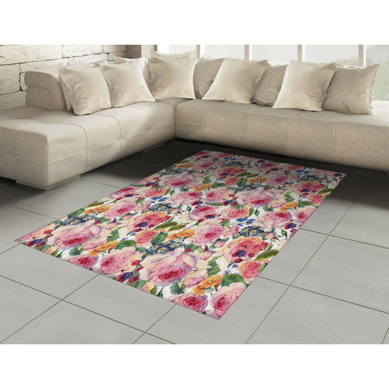 Funke Floral Hand Woven Area Rug, Rectangle 120 x 180cm