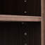 Armoire à chaussures réglable 32,5 po à 58,8 po avec 1 tiroir, coin à 90 degrés pour le salon, couloir, zone d’accès, couloir de rangement rotatif à rallonge en noyer noir et foncé