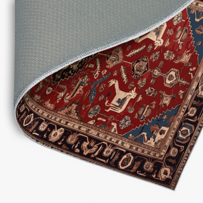 Tapis d'intérieur et d'extérieur brun Persian, Rectangulaire 2 pi x 3 pi