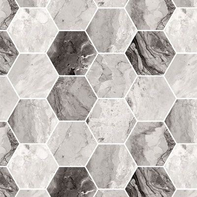 Crystara 4 Inch Hexagon Polished Mosaic Tile