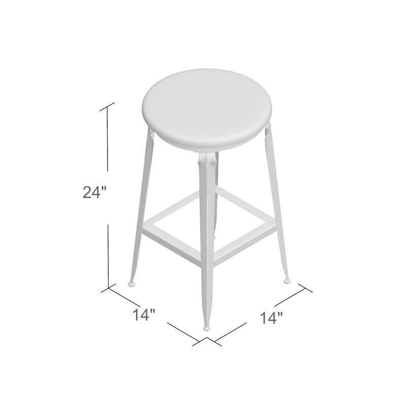 Konieczny Counter Stool with Metal Frame