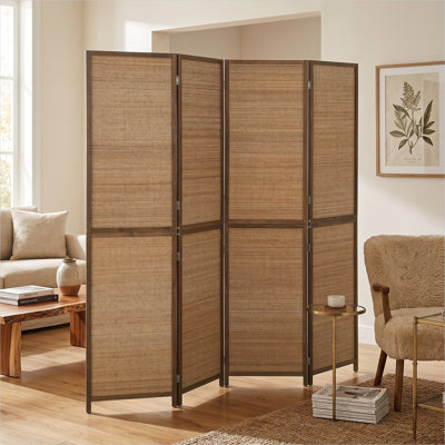 Living Room Brown Bamboo and Pine Wood Paintings and Wall Art, 6 ft, featuring Storage with Solid Wood Detail