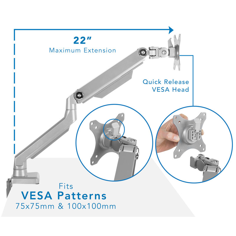 Height Adjustable Universal Desk Mount