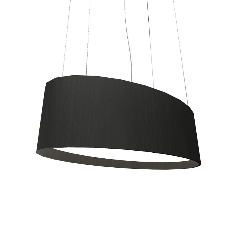 1 - Light LED Pendant, Charcoal