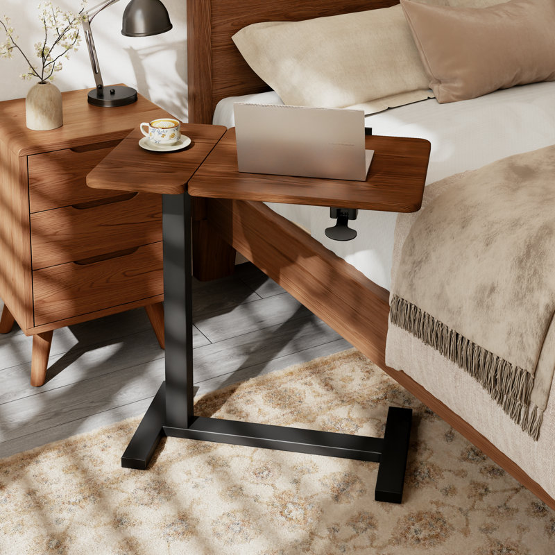 Restful Adjustable Angle Reading End Table, Brown