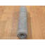 2'x3' Grey 100% Wool Tone on Tone Design Hand Loomed Sample Rug G87825
