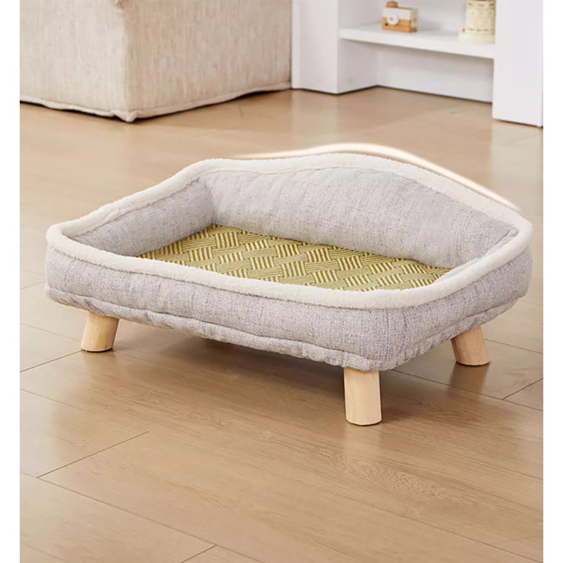 Farl Cotton Pet Bed, 10.2" H x 24.8" W x 16.9" D 