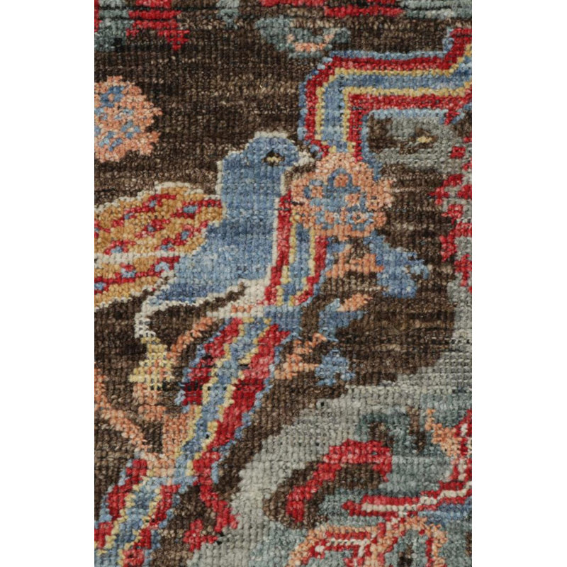 Burano Hand Knotted Wool Animal Print Area Rug, Rectangle 6' x 8'