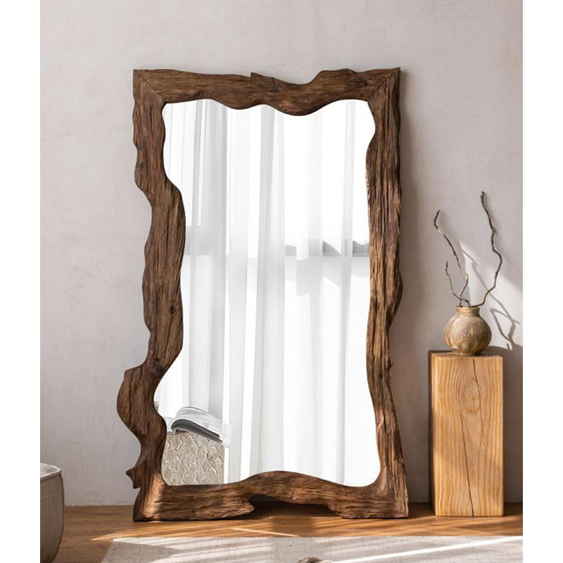 Miroir pleine grandeur de style Wabi-Sabi, 78,74 po x 43,31 po