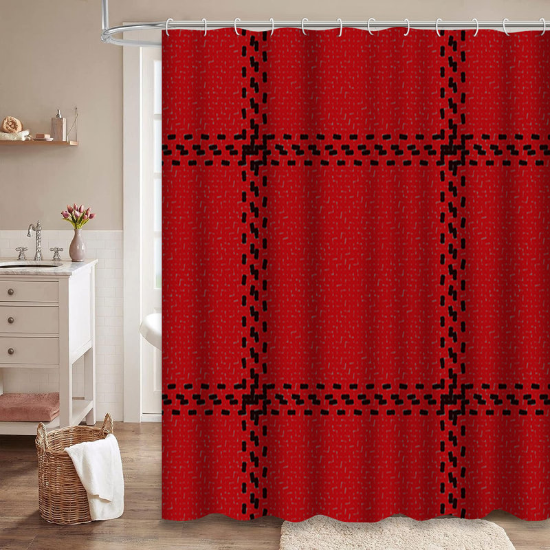Rideau de douche avec 12 crochets Lumberjack, L 72 po x l 72 po