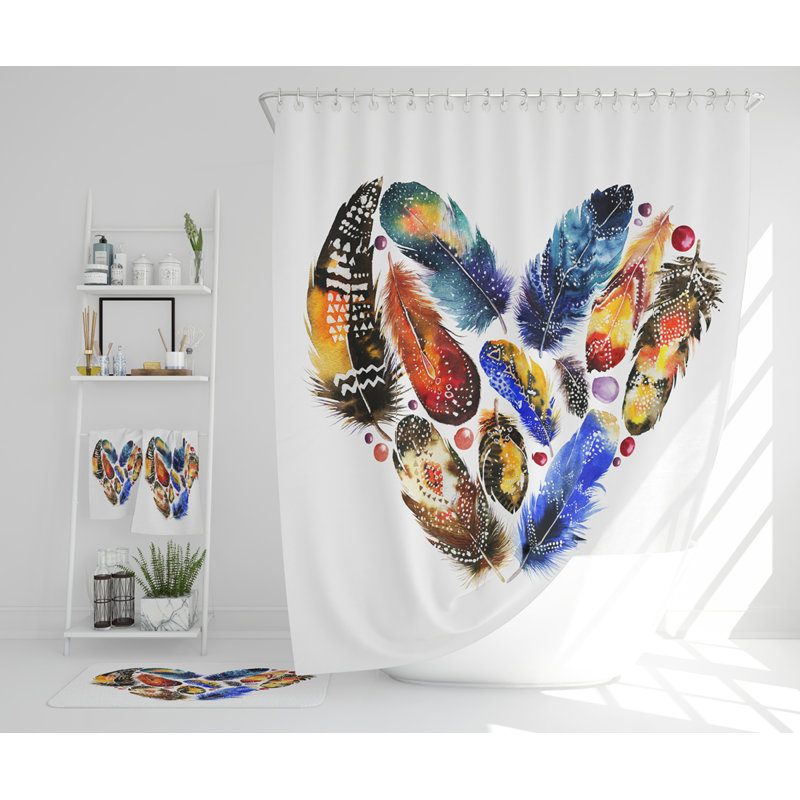 Naydeline Polyester Shower Curtain Set