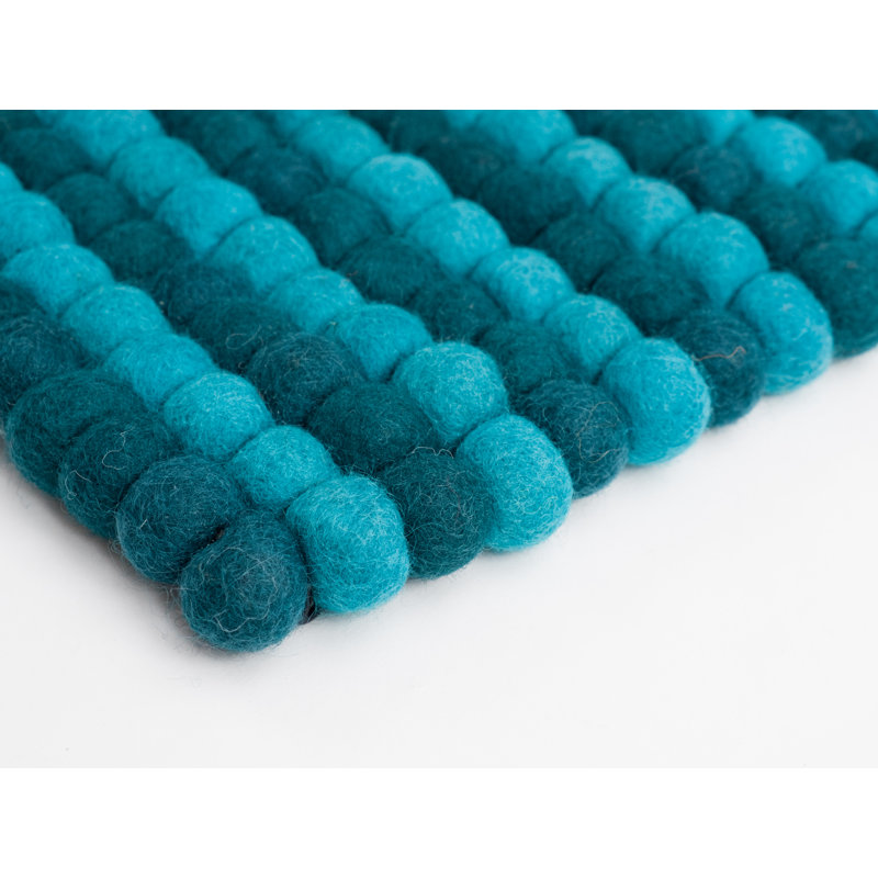 Elvia Geometric Wool Hand Woven 70cm X 100cm Area Rug, Rectangle 70cm x 100cm