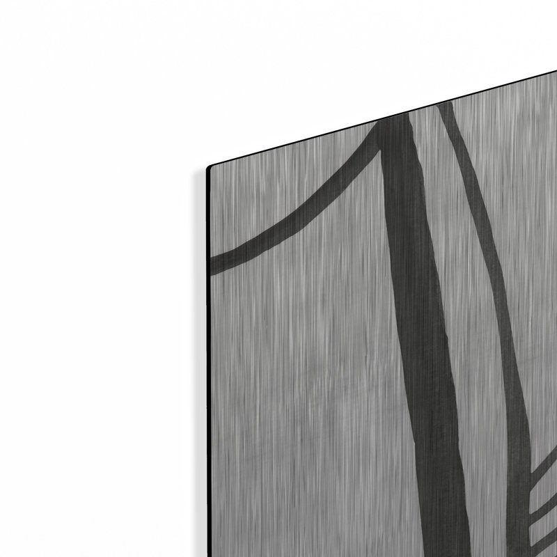 «Ink Lines I» par Regina Moore, art mural en métal, H 16 po x l 12 po