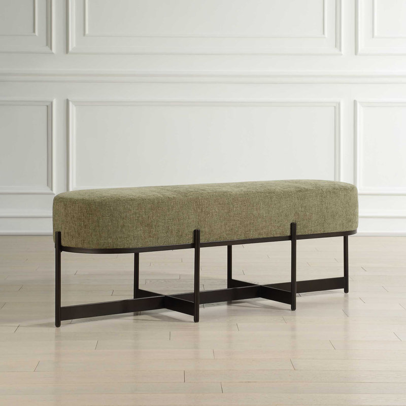Banc en tissu de mousse mérinos Uttermost