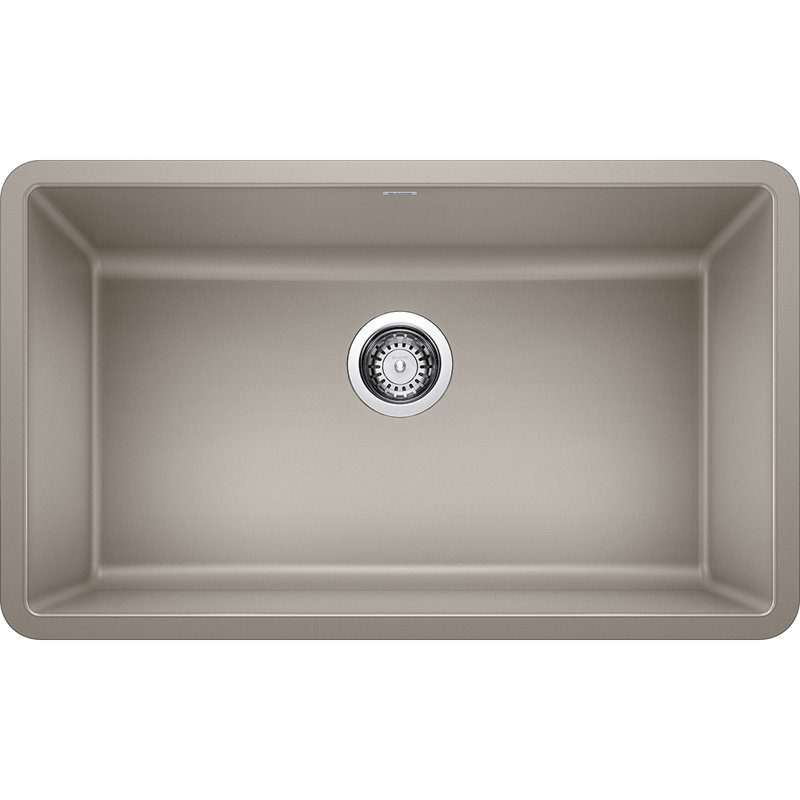 Precis Silgranit 30" Single Bowl Undermount Kitchen Sink - Truffle, Truffle