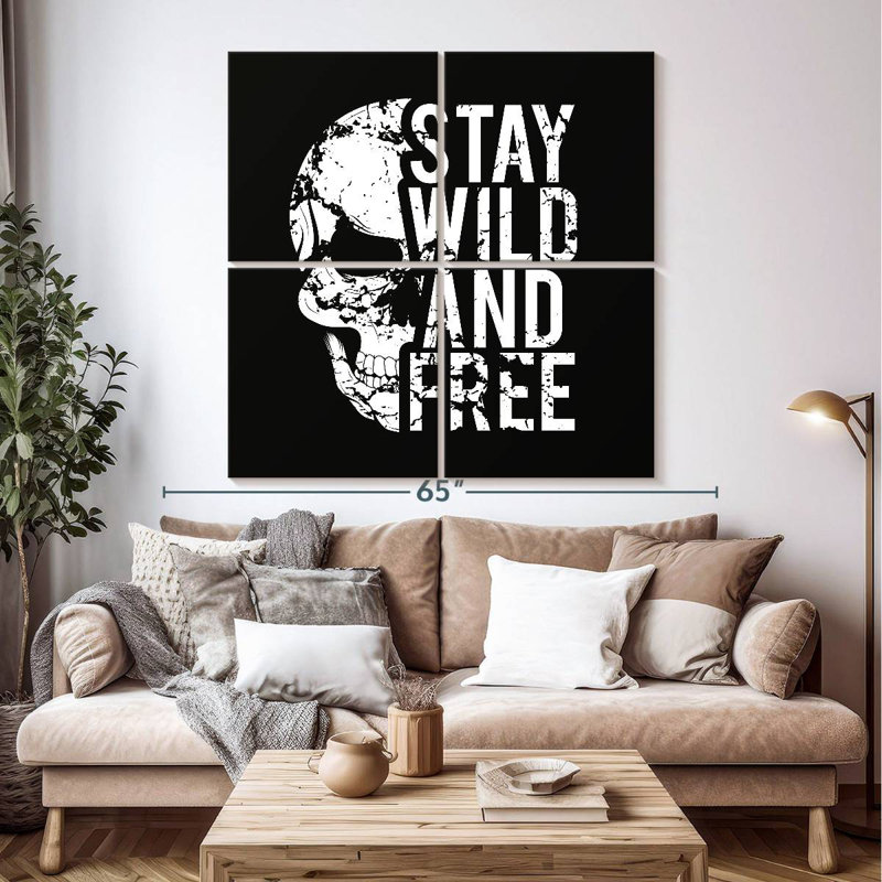 Tergel Stay Wild And Free, H 50 po x l 50 po