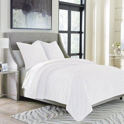 Trabuco 3-Piece Duvet Set - White