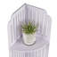 Support de rangement blanc pour armoire de coin