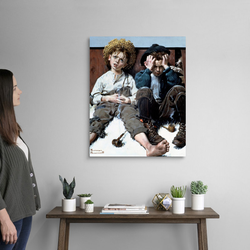 Norman Rockwell Retribution! Toile, art mural, Toile tendue, H 30 po x l 24 po x P 1,25 po