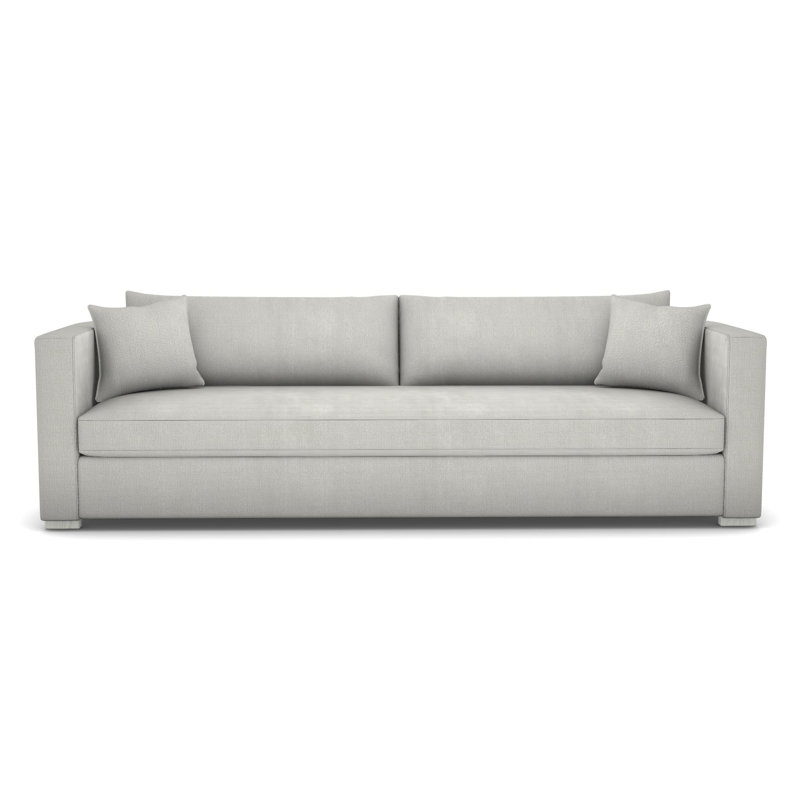 Brandt Bench Seat Extended Sofa, Casa Blanca, Callaloo Cotton
