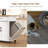 55" Kitchen Island with Kitchen Trash Cabinet, Lockable Wheels, 2 Large Drawers, and Spacious Storage Cabinets for Kitchen, Dining Room