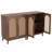 Set Of 2 Rattan Sideboard Buffet Cabinet