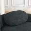 Canapé-lit moderne simple ovale avec dossier intégré, accoudoirs latéraux et coussin, chaise longue compacte pour le salon et la chambre à coucher-133262591
