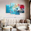 Avery - abstrait rouge et bleu-106052108