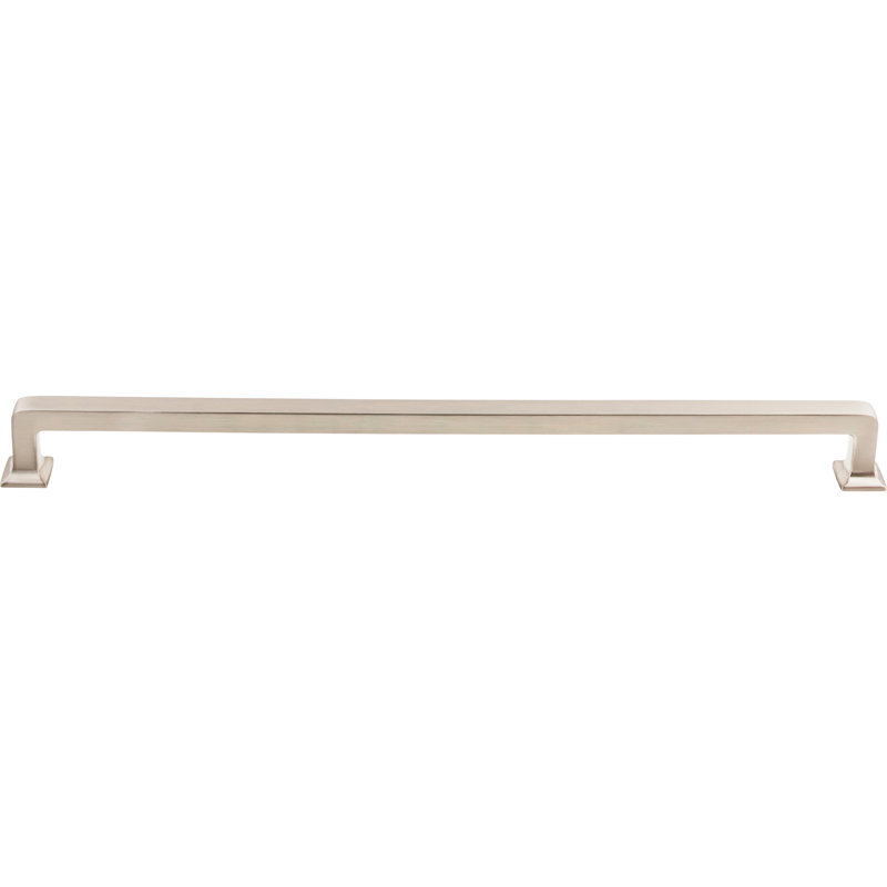 Ascendra Bar Pull, Brushed Satin Nickel, 12" Center to Center
