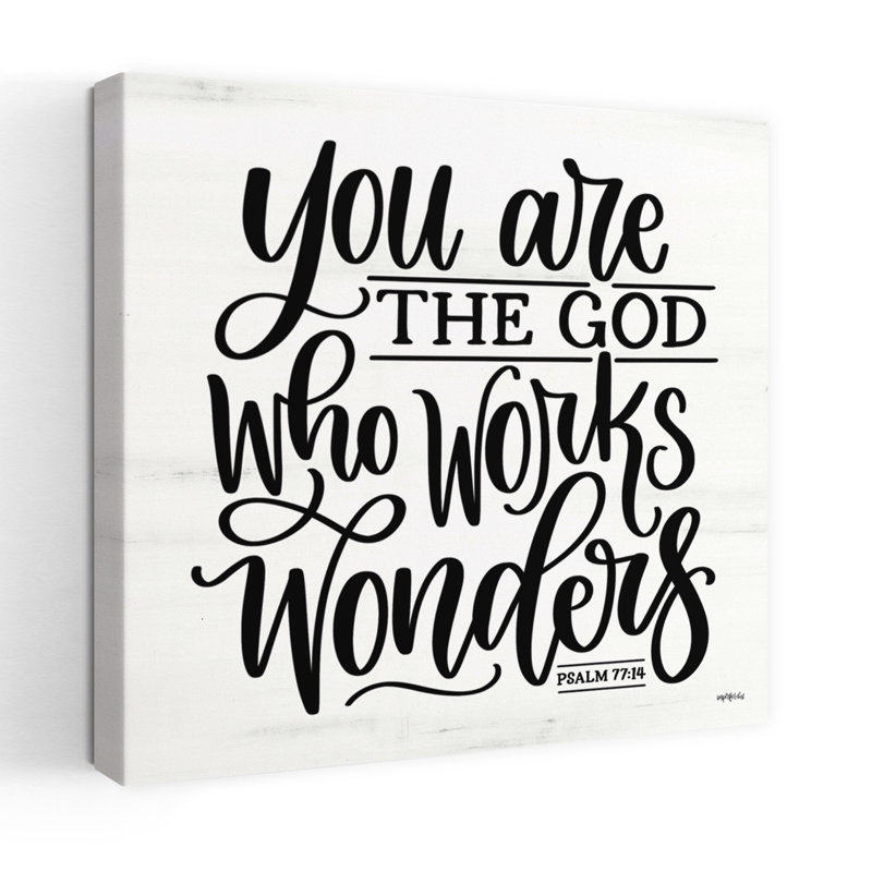 You Are The God Who Works Wonders Modern Farmhouse, H 18 po x l 18 po