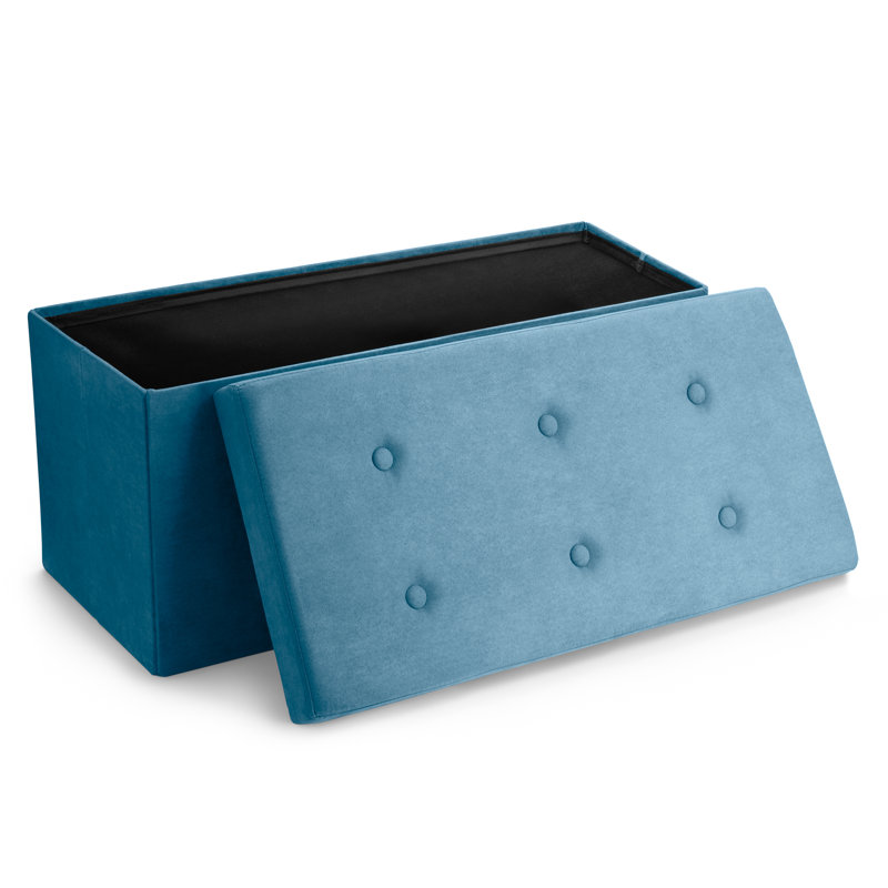 Banc de rangement Sorbus, Bleu sarcelle