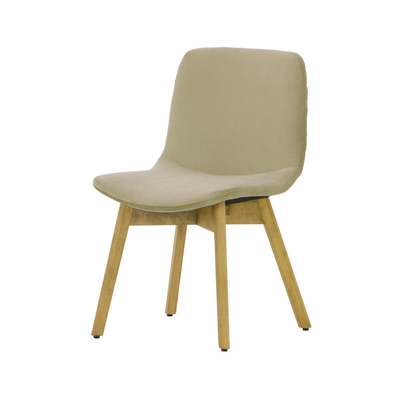 Jada 48cm H Velvet Upholstered Side Chair, Beige