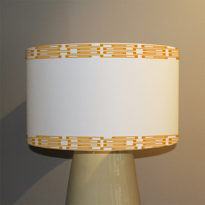 Cotton Drum Lamp Shade ( Uno ), 22cm H x 25cm W x 25cm D