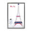 Cadre flottant éléphant et tour Eiffel, design par Carla Daly-566438098-566438102