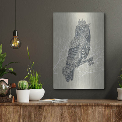 Owl_King ', art mural en métal